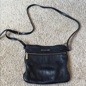 Michael Kors Black Leather Shoulder Bag